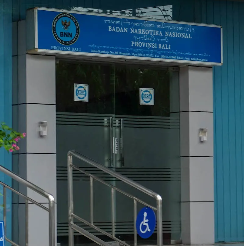Narcotics police building in Bali