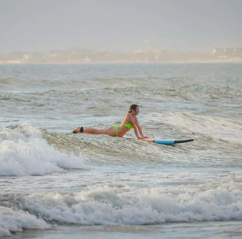 Surfer in Bali beach