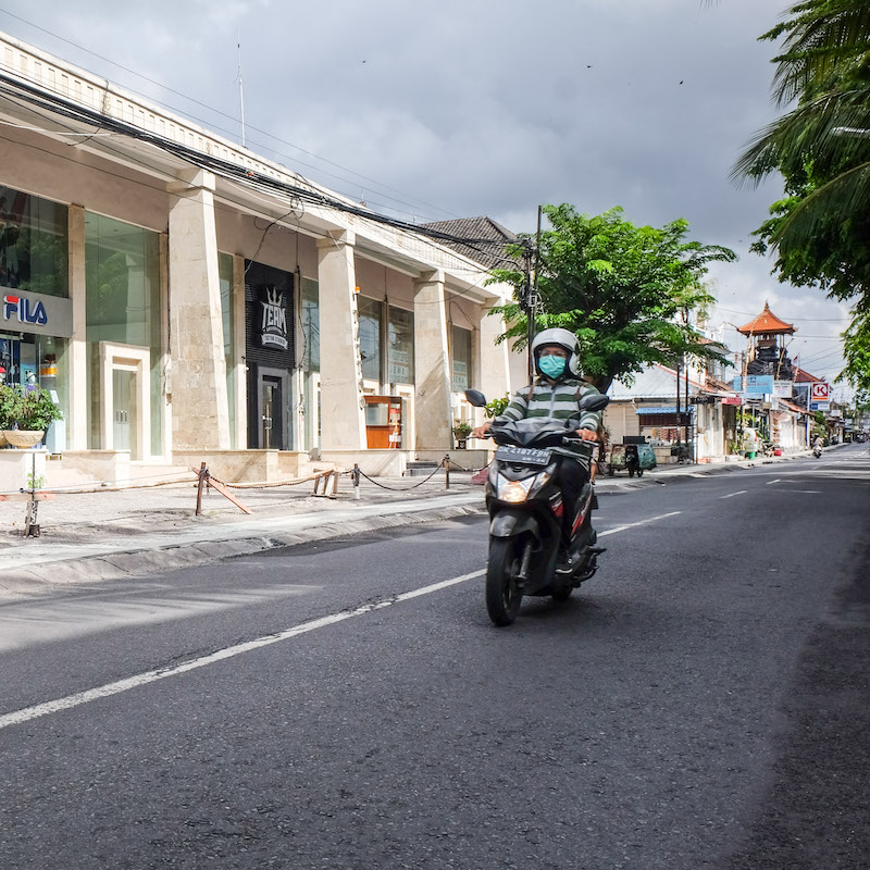 Bali motorbike street