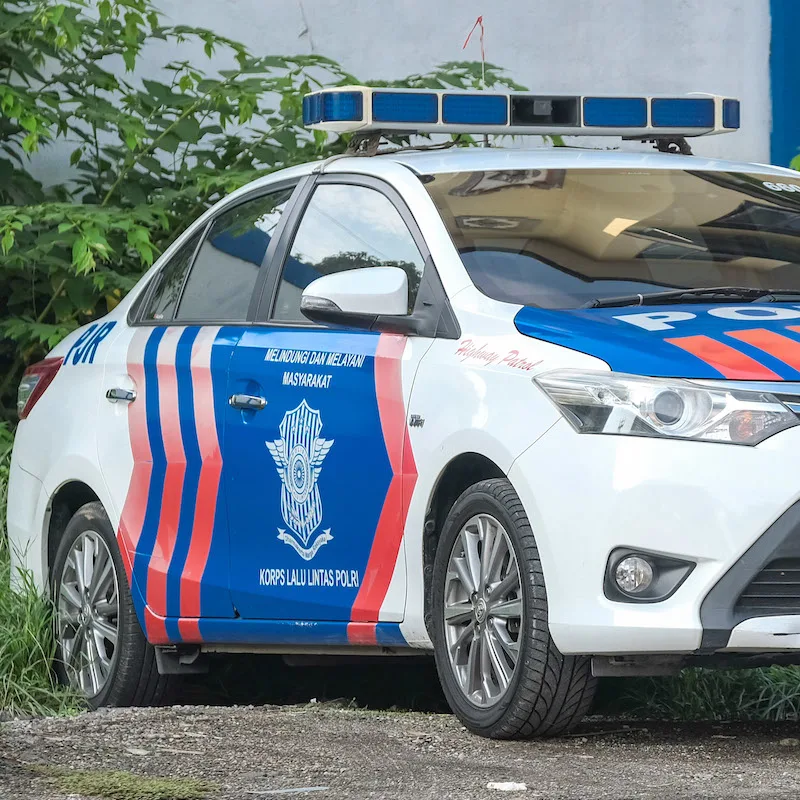 Bali police car