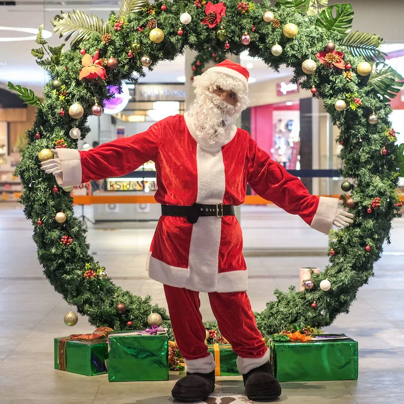 Santa Claus in Bali celebrations