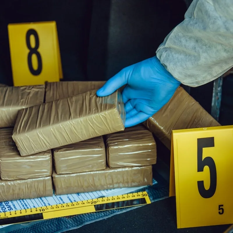 smuggled drugs evidence