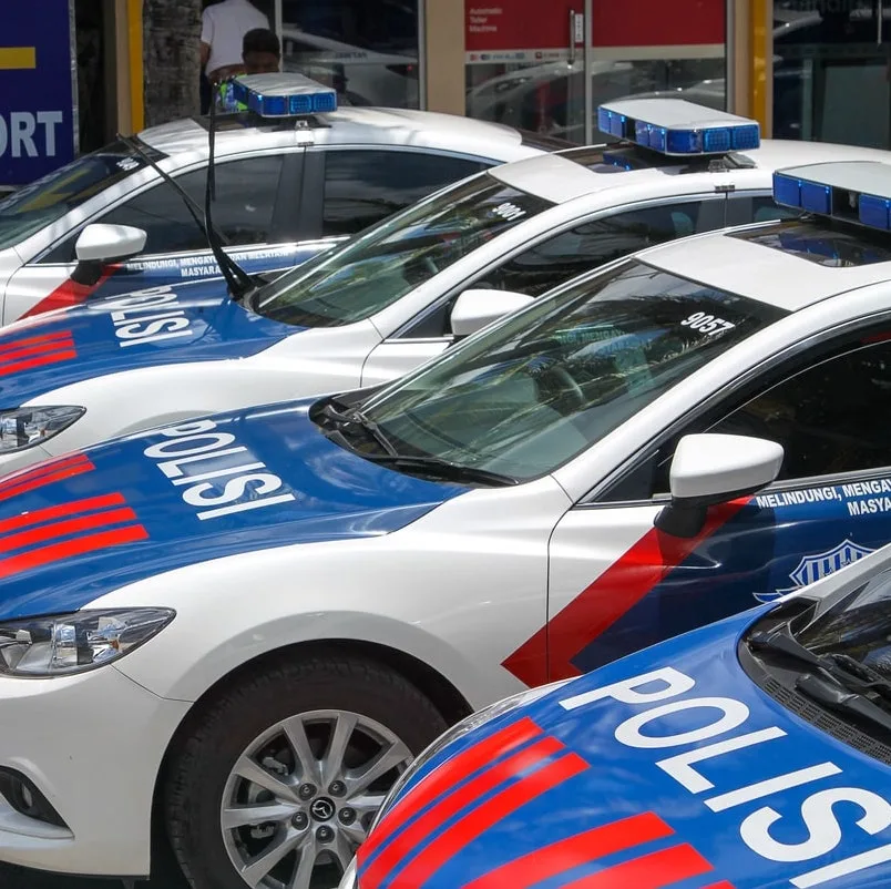 Bali police cars