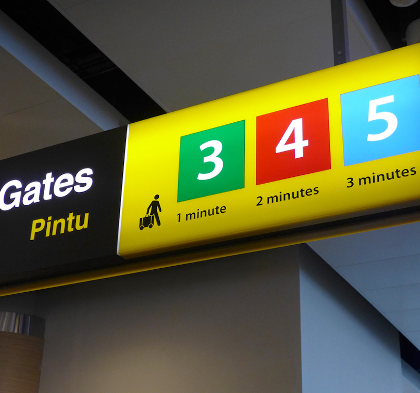 Bali departure gates