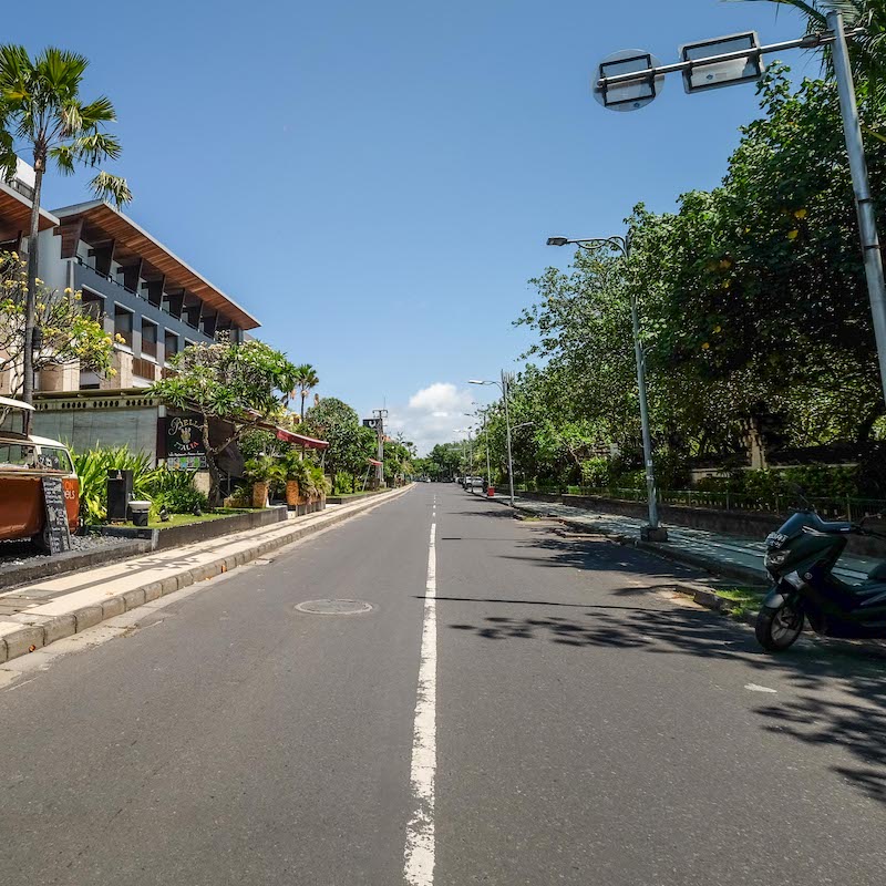 Bali empty road