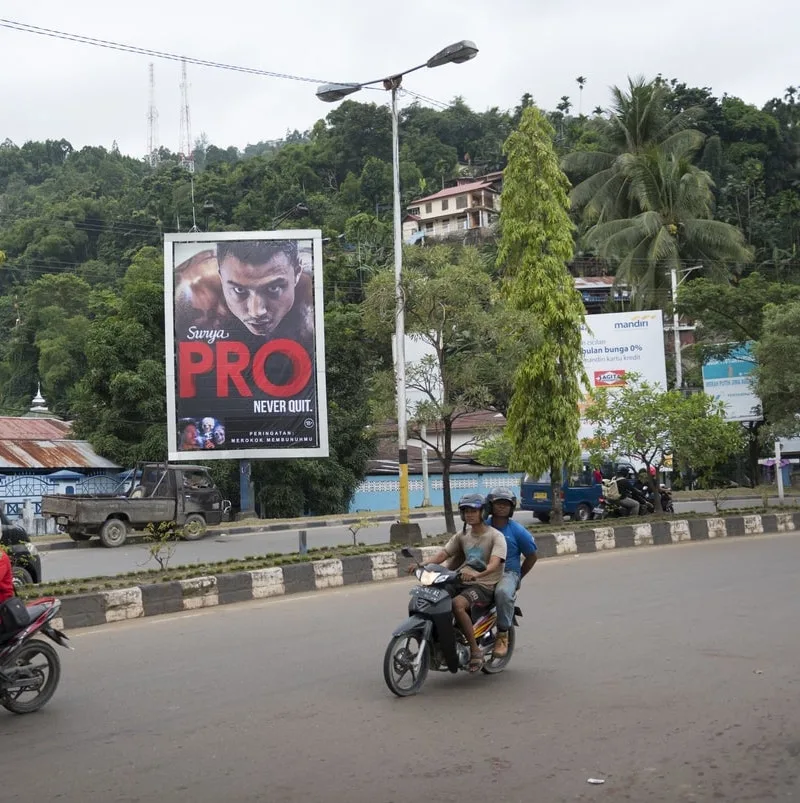 cigarette ad in indonesia