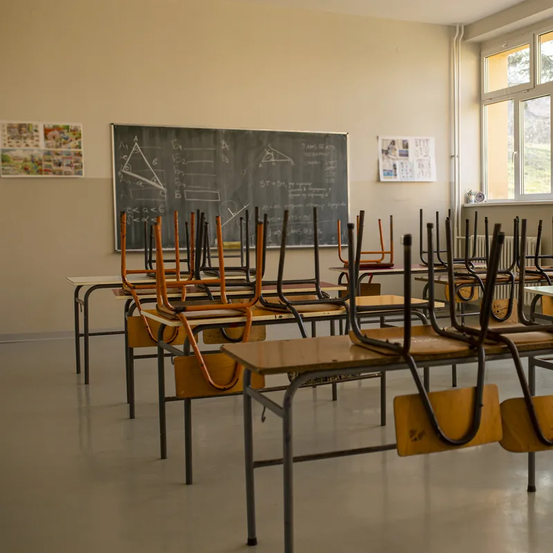 Empty classroom