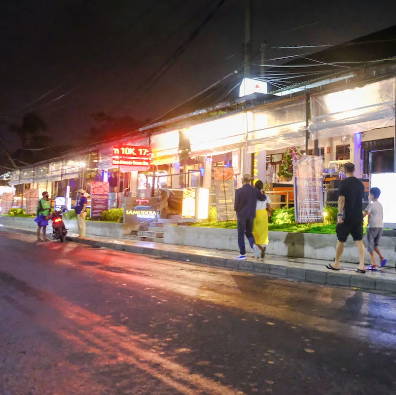 Kuta at night