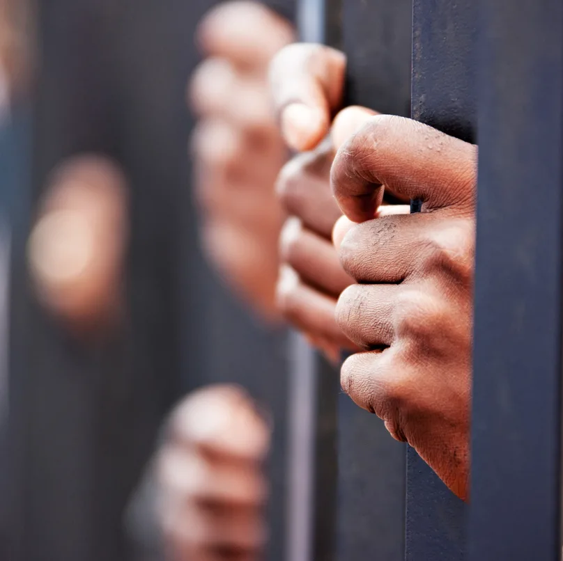 man in prison