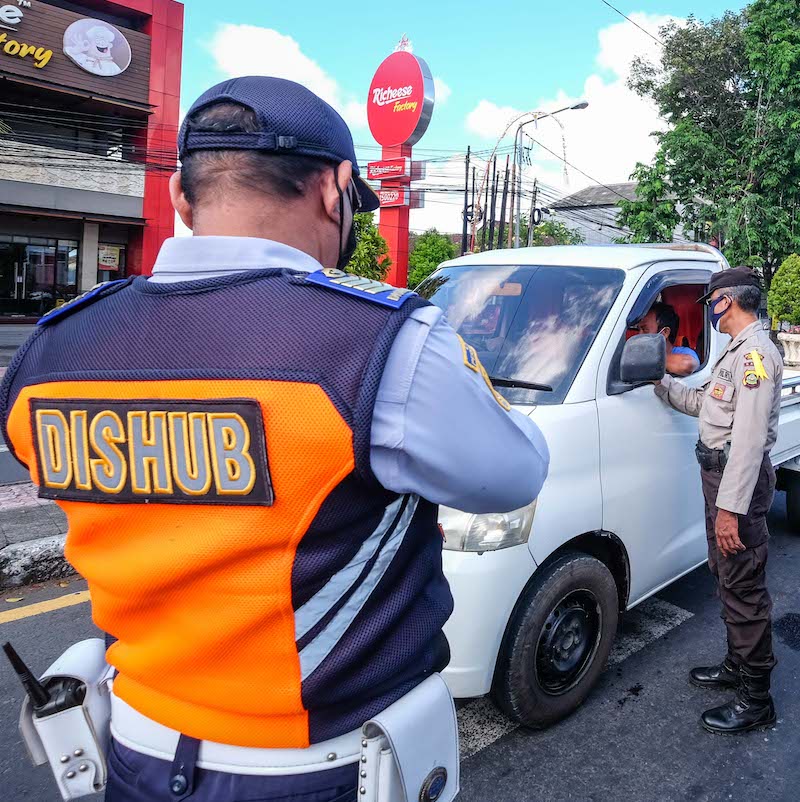 Bali traffic police