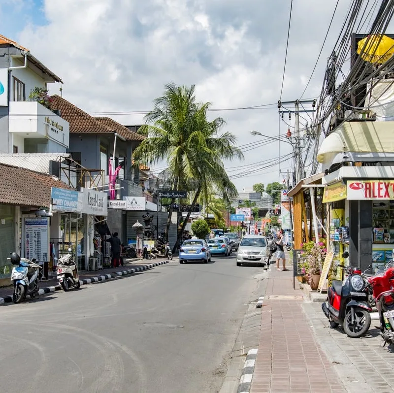 Stores in Bali street