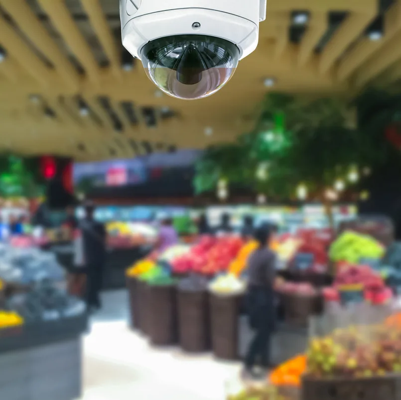 cctv in supermarket