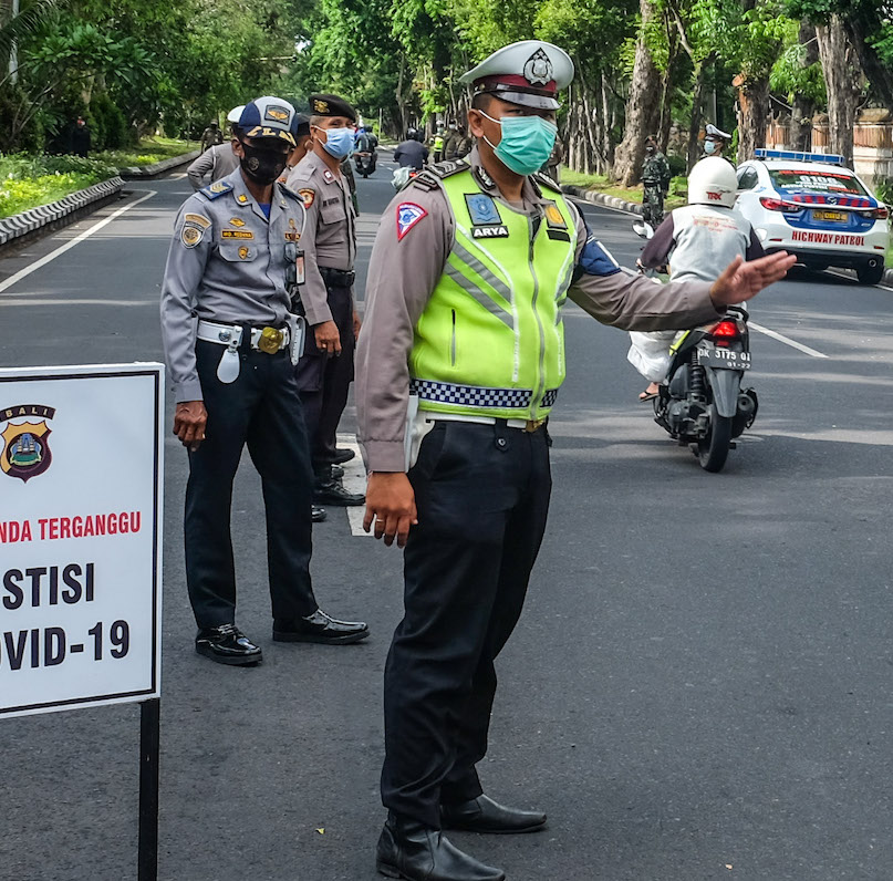 Bali police motorbike