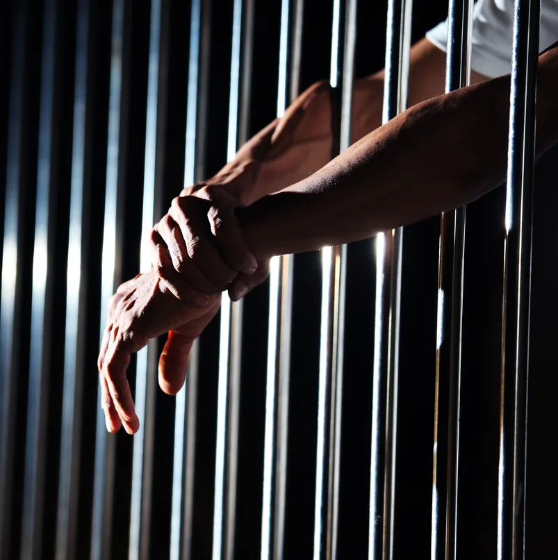 man in jail