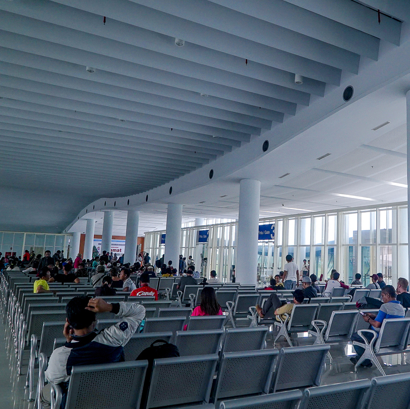 Bali airport waiting area