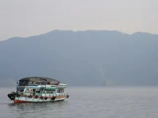 Ferry Towed After Engine Failure In Bali Strait
