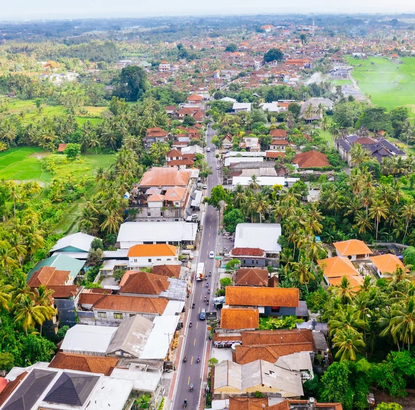 bali above view