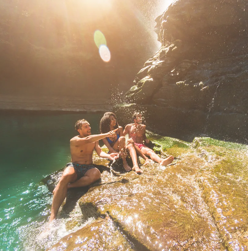 bali emerald lagoon falls