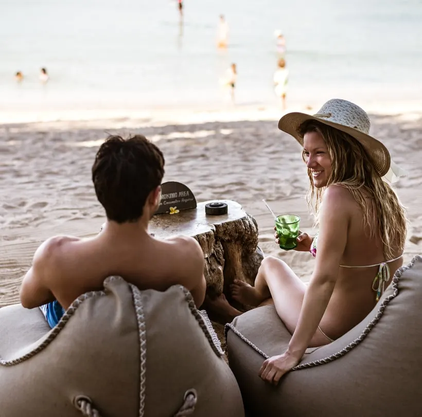 bali beach foreign tourists