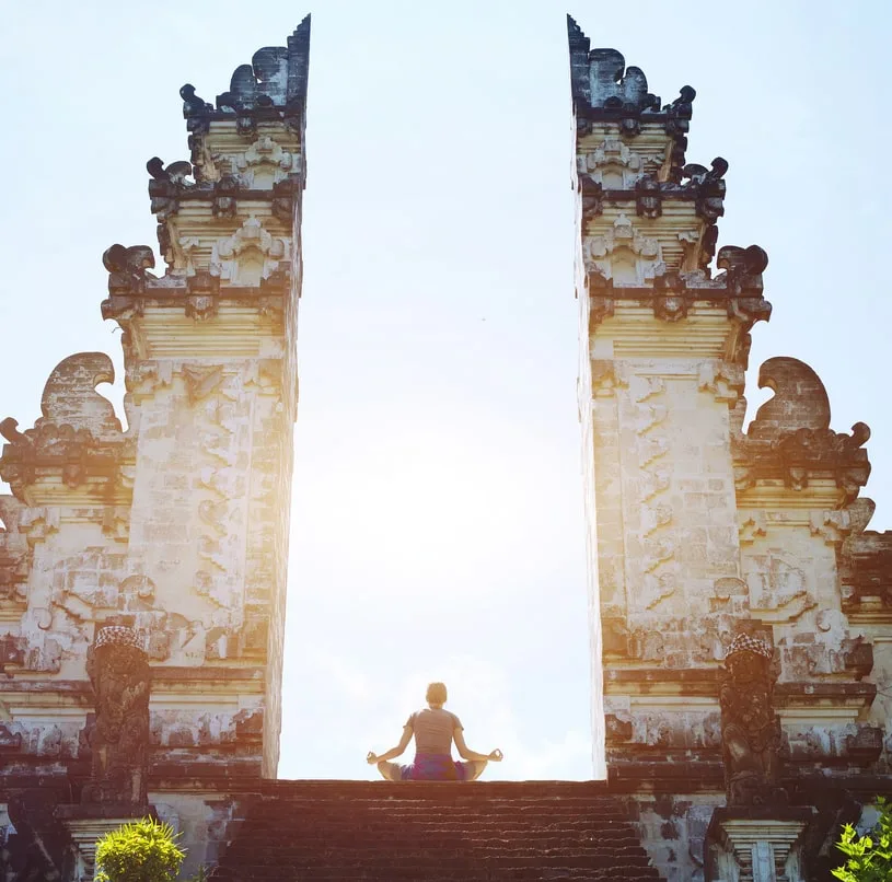 bali temple meditation