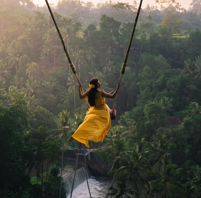 woman bali swing