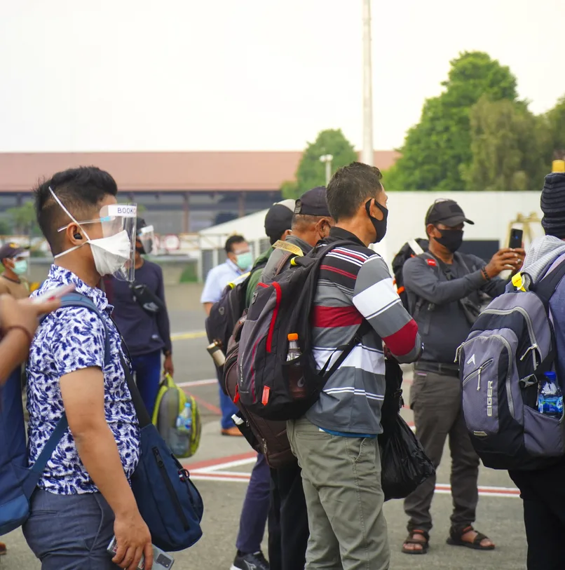 bali flight passengers covid