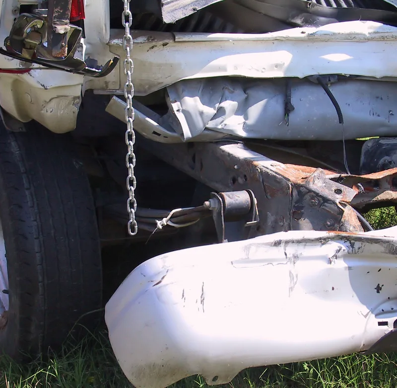 damaged truck