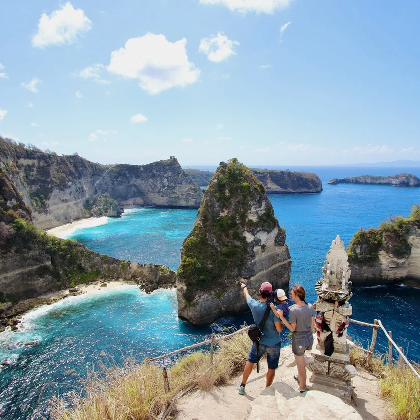 Tourists in Bali