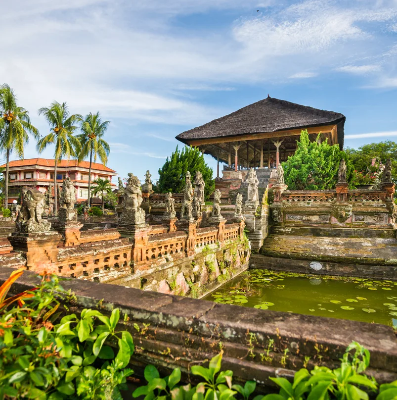 Bale Kambang Floating Pavilion in Klungkung, Semarapura, Bali, Indonesia