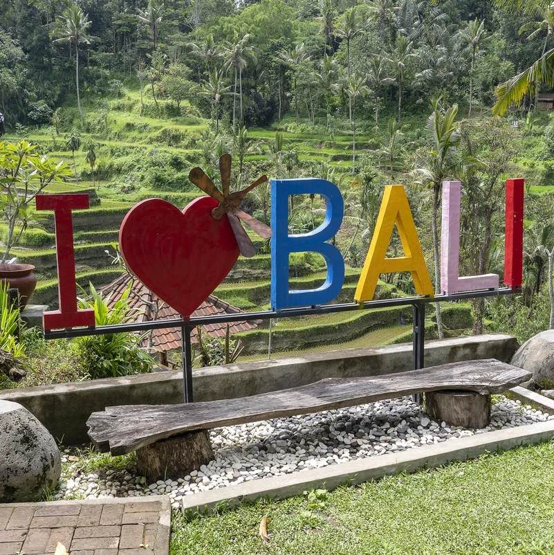 i love bali sign