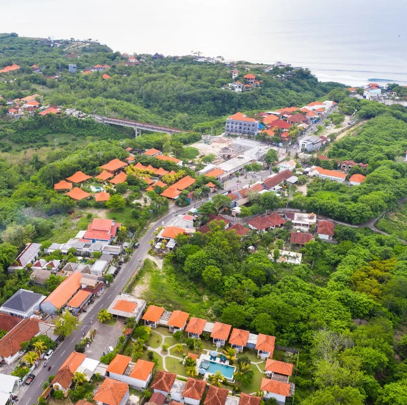 aerial view bali