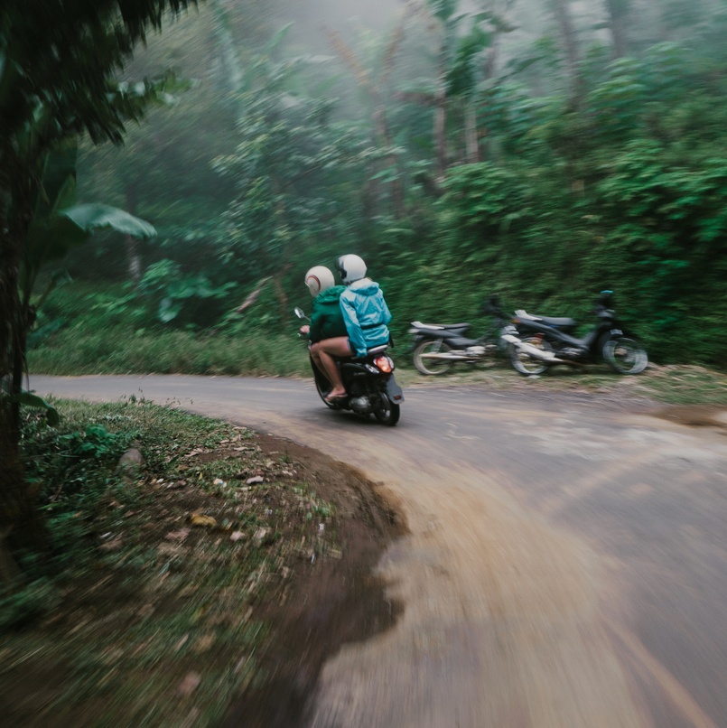 Bali couple motorbike