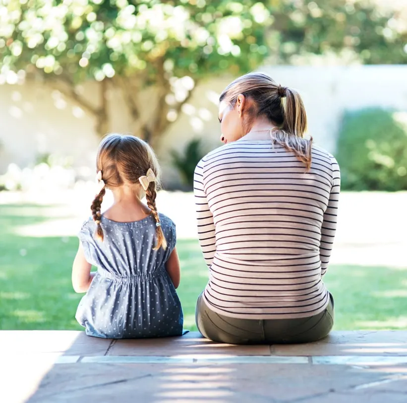 woman and daughter