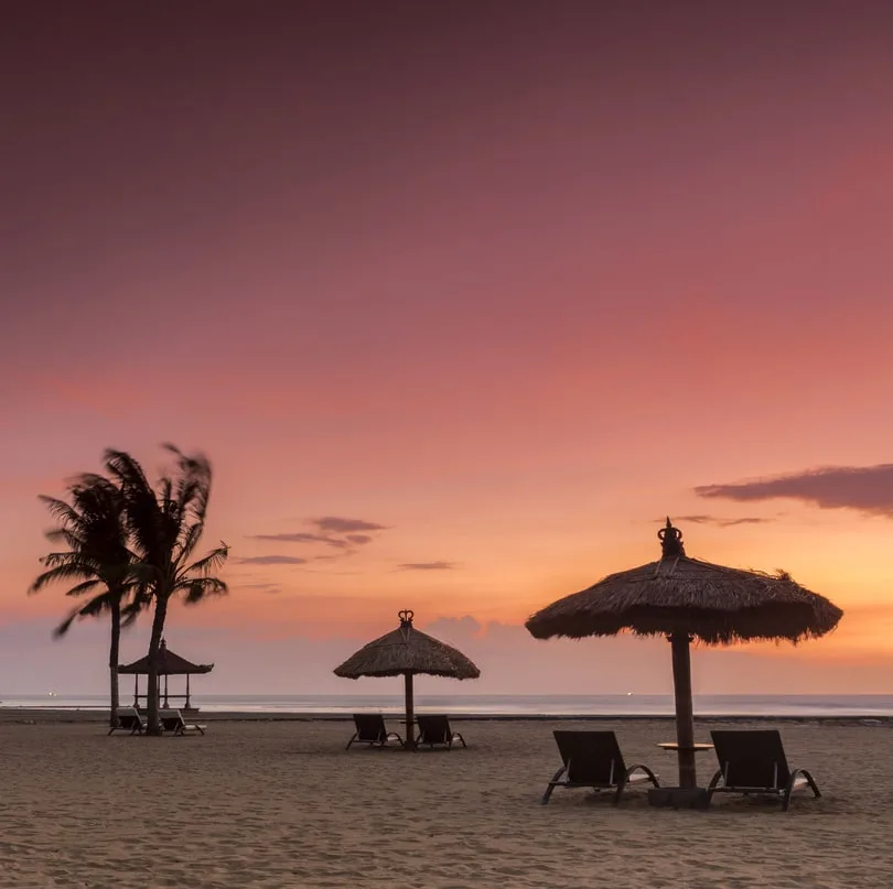 nusa dua beach sunrise