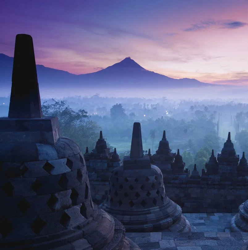 bali temple sunrise