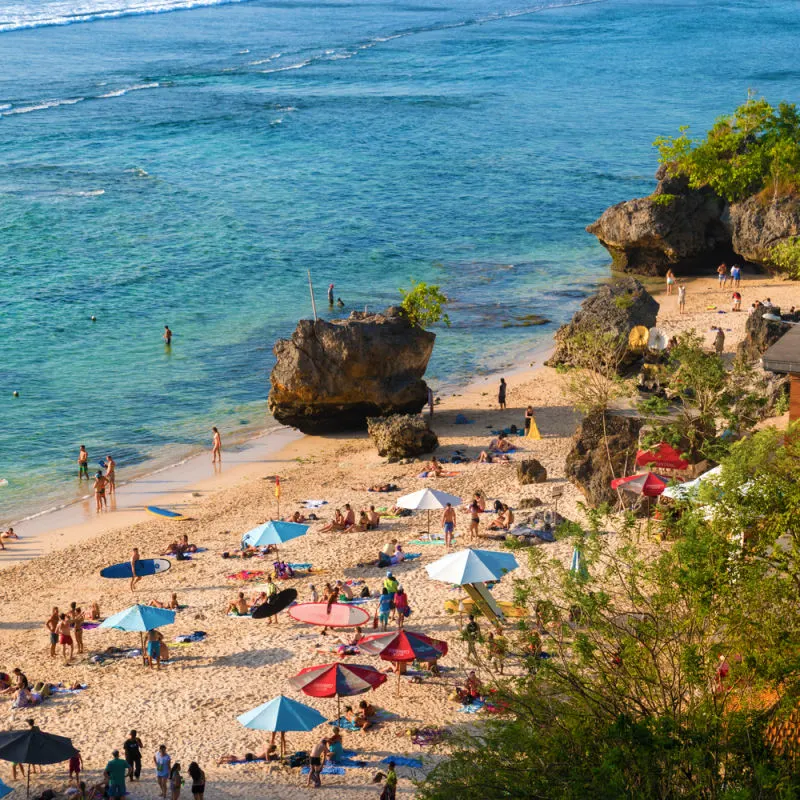 ariel-view-of-padang-beach-in-bali-busy-with-tourist