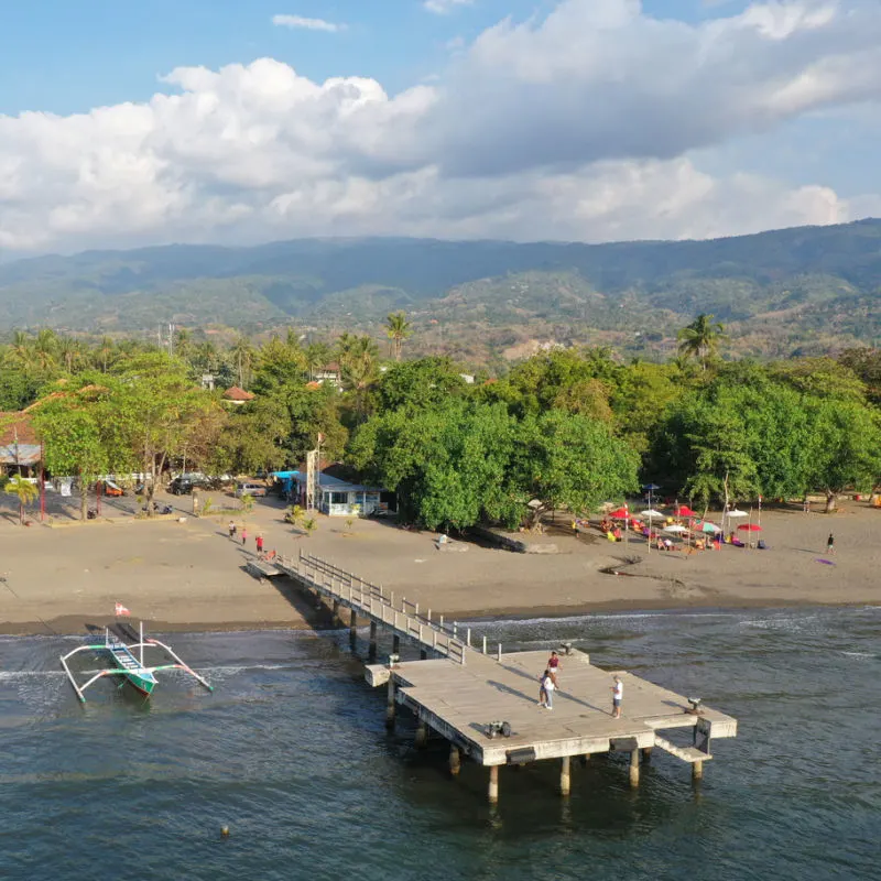 Ariel-of-Lovina-Beach-and-Boat-Jetty-Dock-Harbour