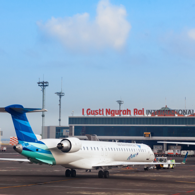 Garuda-Airplane-Taxis-In-Front-Of-Bali-Airport