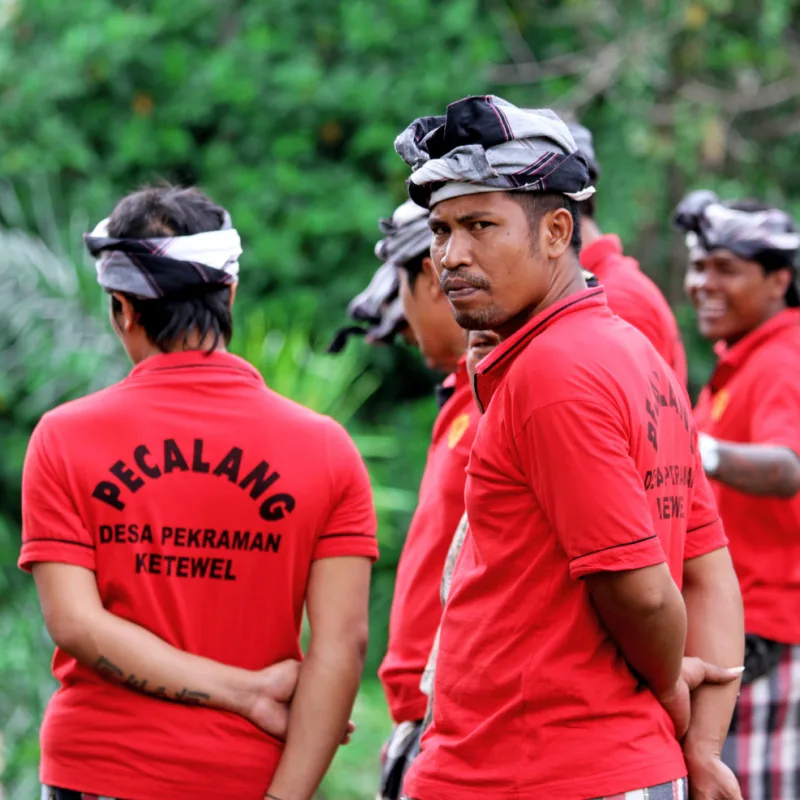 Pecalang-Community-Police-Stand-in-a-Group