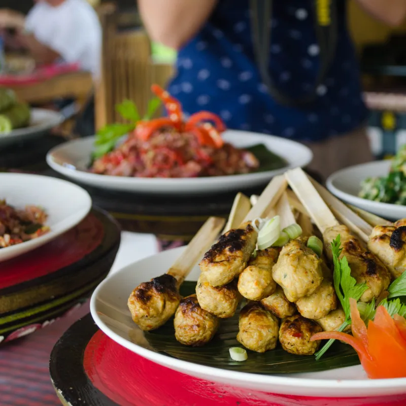 Bali-Traditional-Satay-At-Buffet