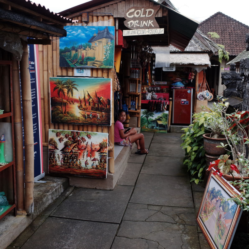 Tourism-Village-In-Bali-Where-local-Arts-Sell-Their-Paintings