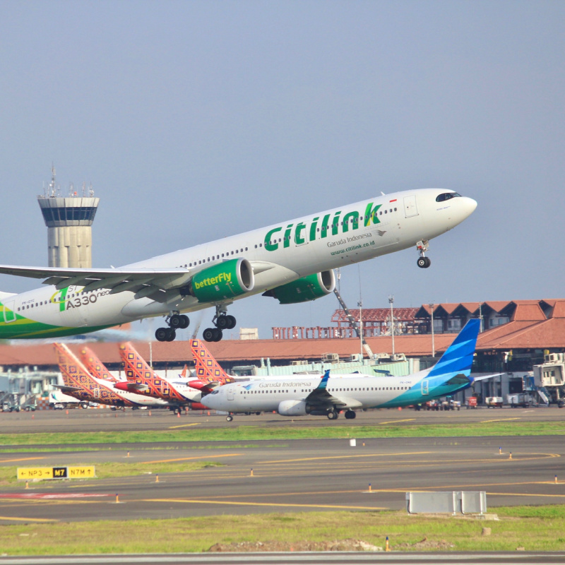 Citilink-Airplane-Takes-Off-From-Bali-Airport