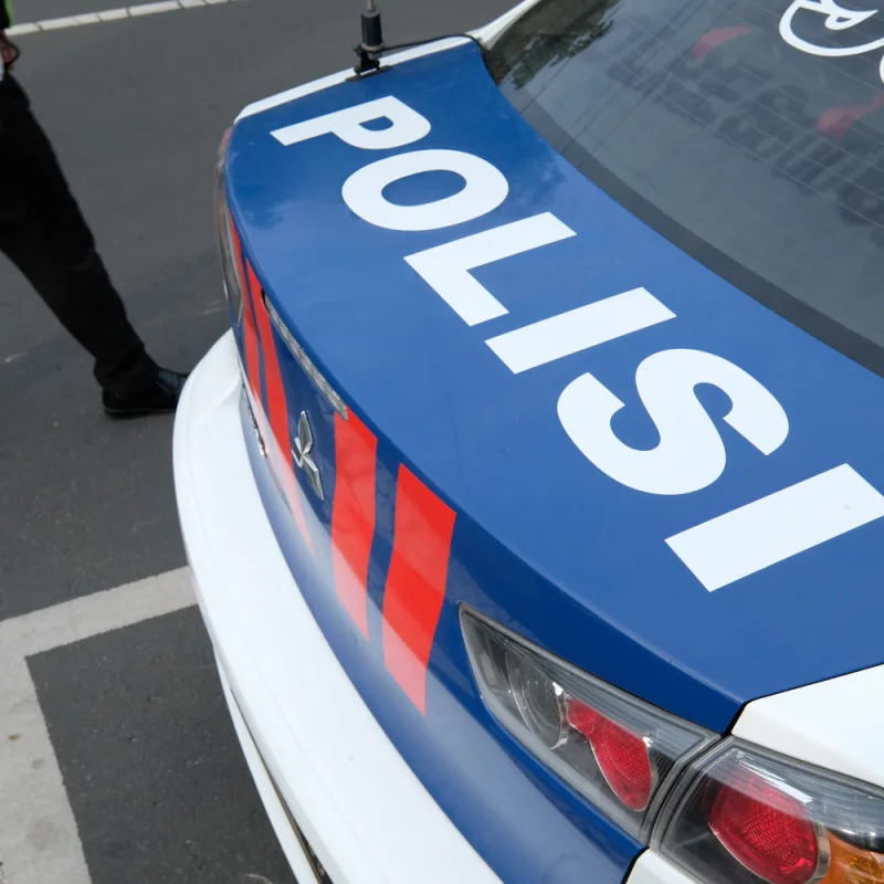 Close-Up-Of-Indonesian-Police-Car