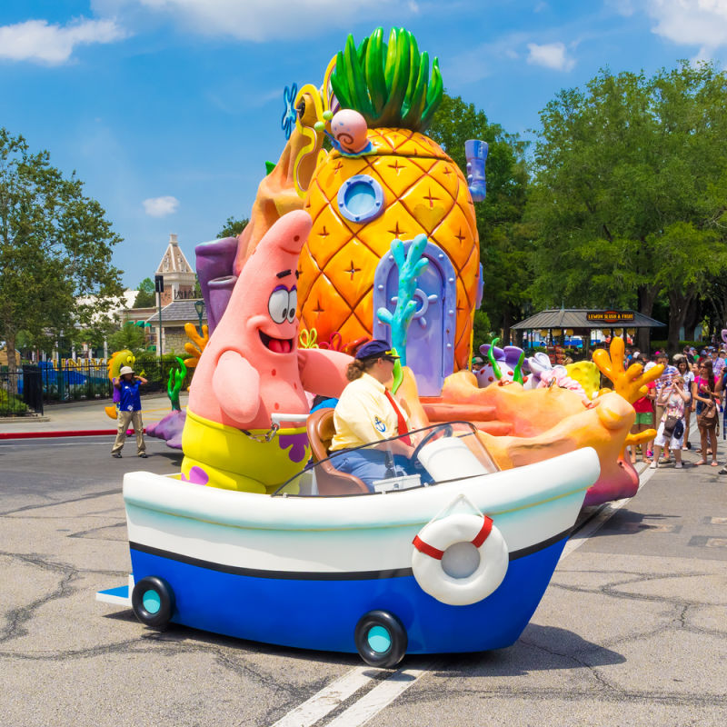 Spongebob-Squarepants-Themed-Ride-At-Theme-Park