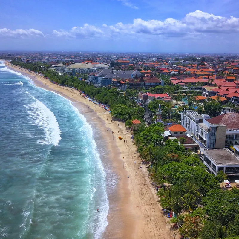 Ariel-Photo-Of-Kuta-Beach-In-Bali