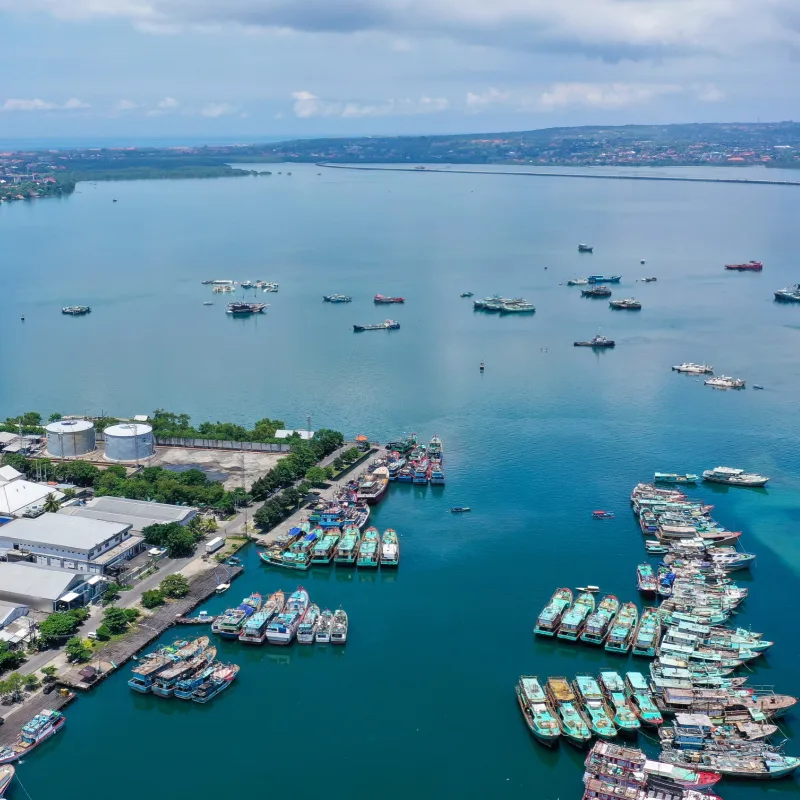 Ariel-Vew-Dari-Pelabuhan Benoa