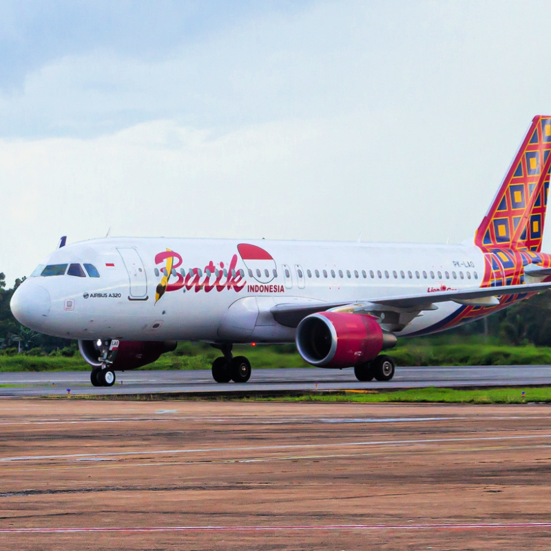 Batik Air Plane On Runway Tarmac At Airport