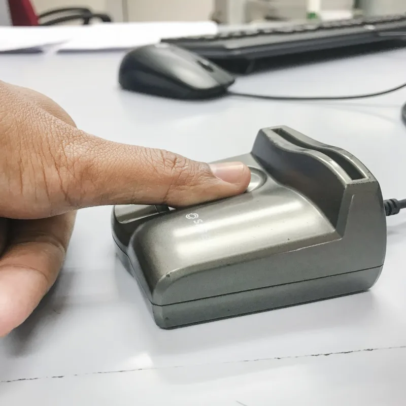 Biometric Thumbprint Reader At Bali Immigration