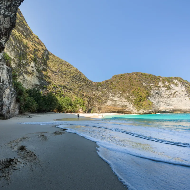 Kelingking Beach In Nusa Penida. Bali