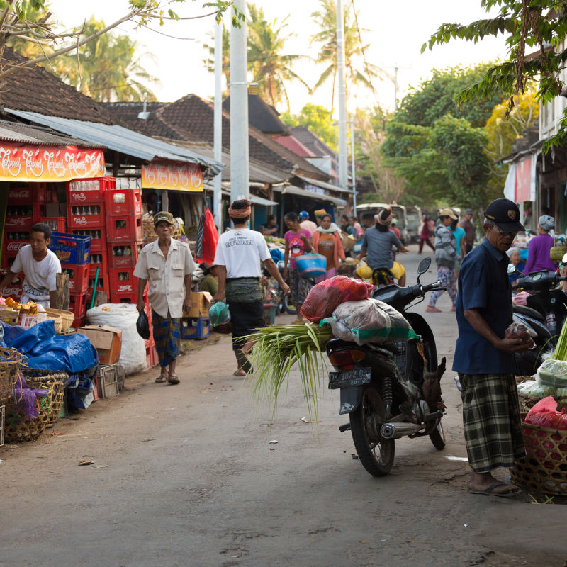 Local Community Village Market In Nusa Penida Bali